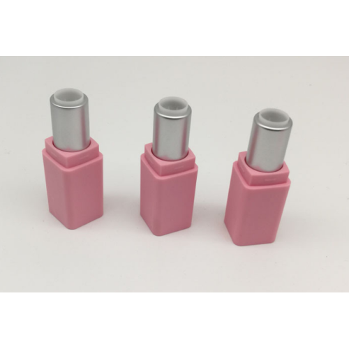 Hard Plastic Tube Mini lipstick tube empty tube square pink tube Supplier